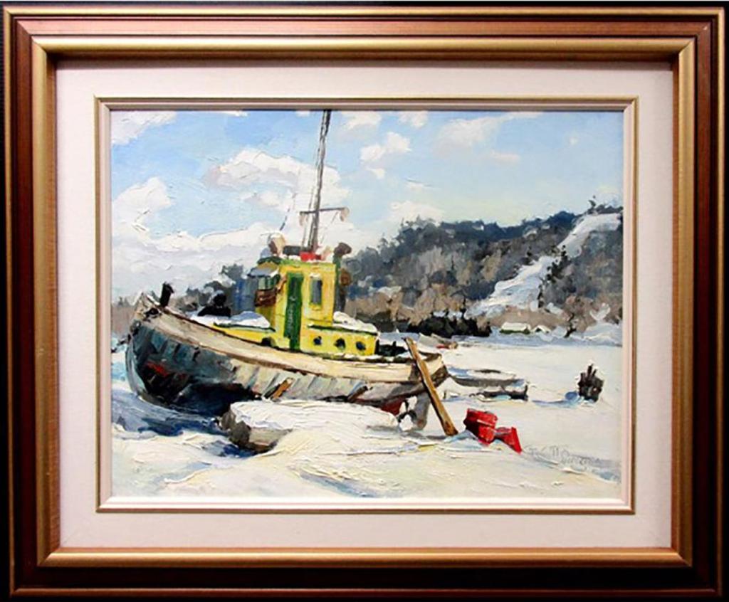 Guttorn Otto (1919-2012) - Tugboat - Winter
