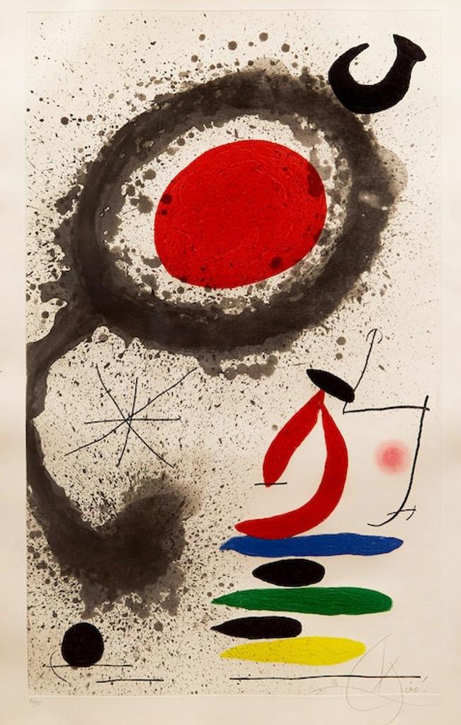 Joan Miró (1893-1983) - Soleil ebouillanté (Dupin 518)