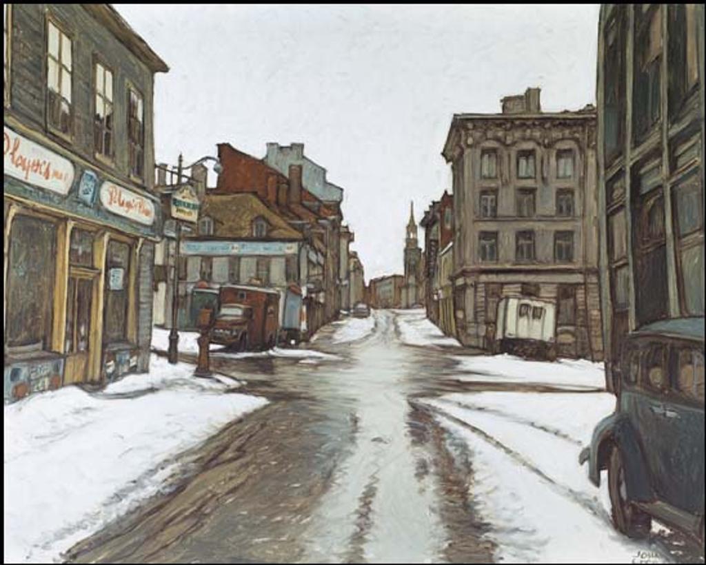 John Geoffrey Caruthers Little (1928-1984) - Rue St. Paul - Place Jacques Cartier, Montreal, on a Sunday in March, 1958