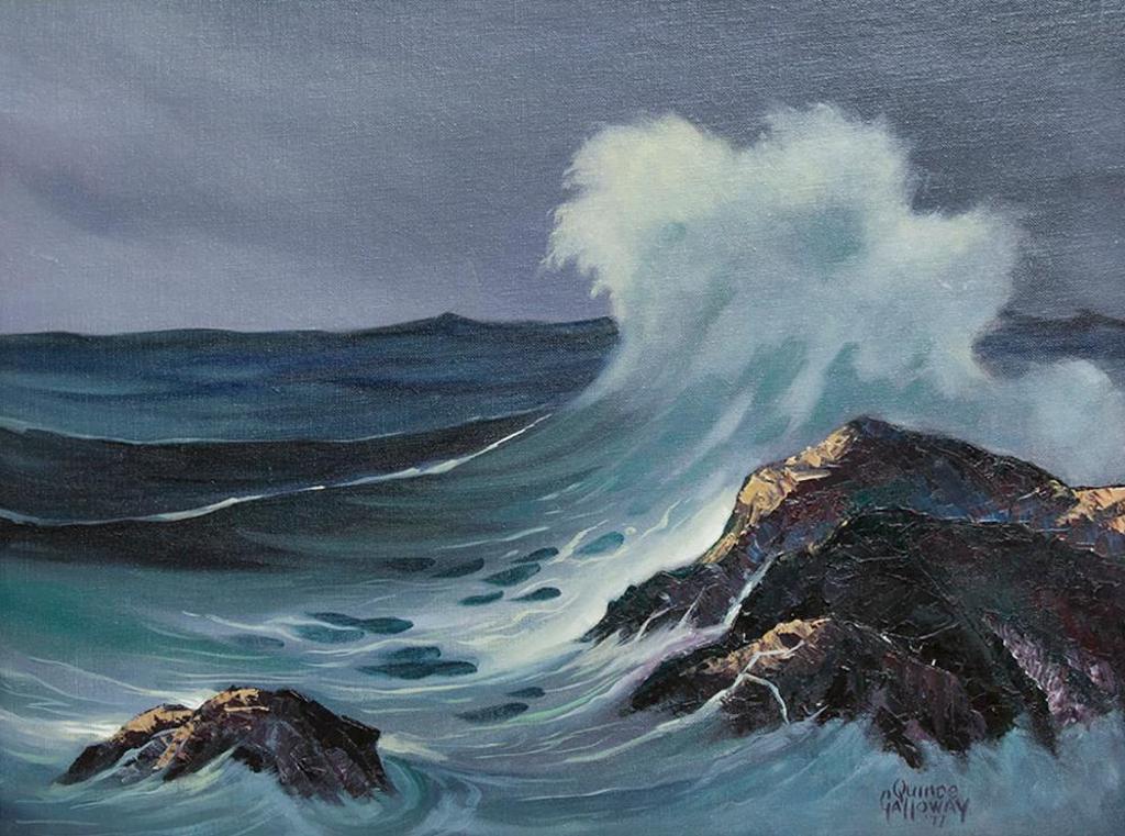 Quince Galloway (1912-2000) - Untitled- Stormy Coast
