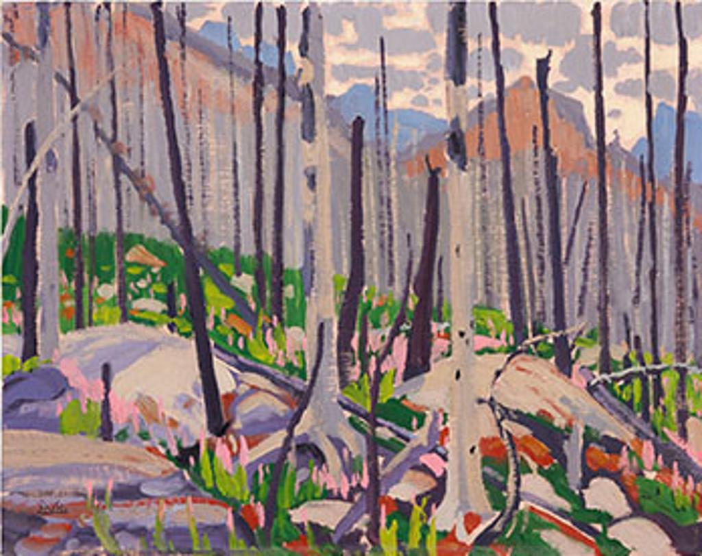 Illingworth Holey (Buck) Kerr (1905-1989) - Fireweed and Burnt Timber, Storm Mountain