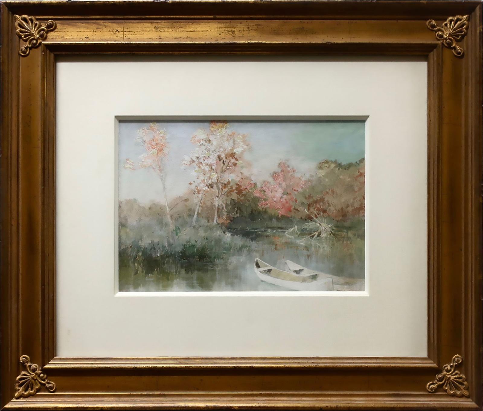 Frances Anne Beechey Hopkins (1838-1919) - Swamp In Autumn