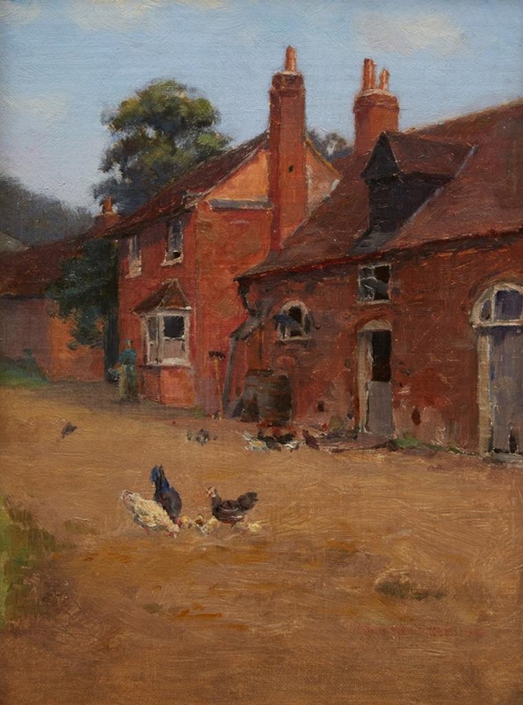 Farquhar Mcgillivray Strachan Stewart Knowles (1859-1932) - Cottage at Cassiobury, Hertfordshire