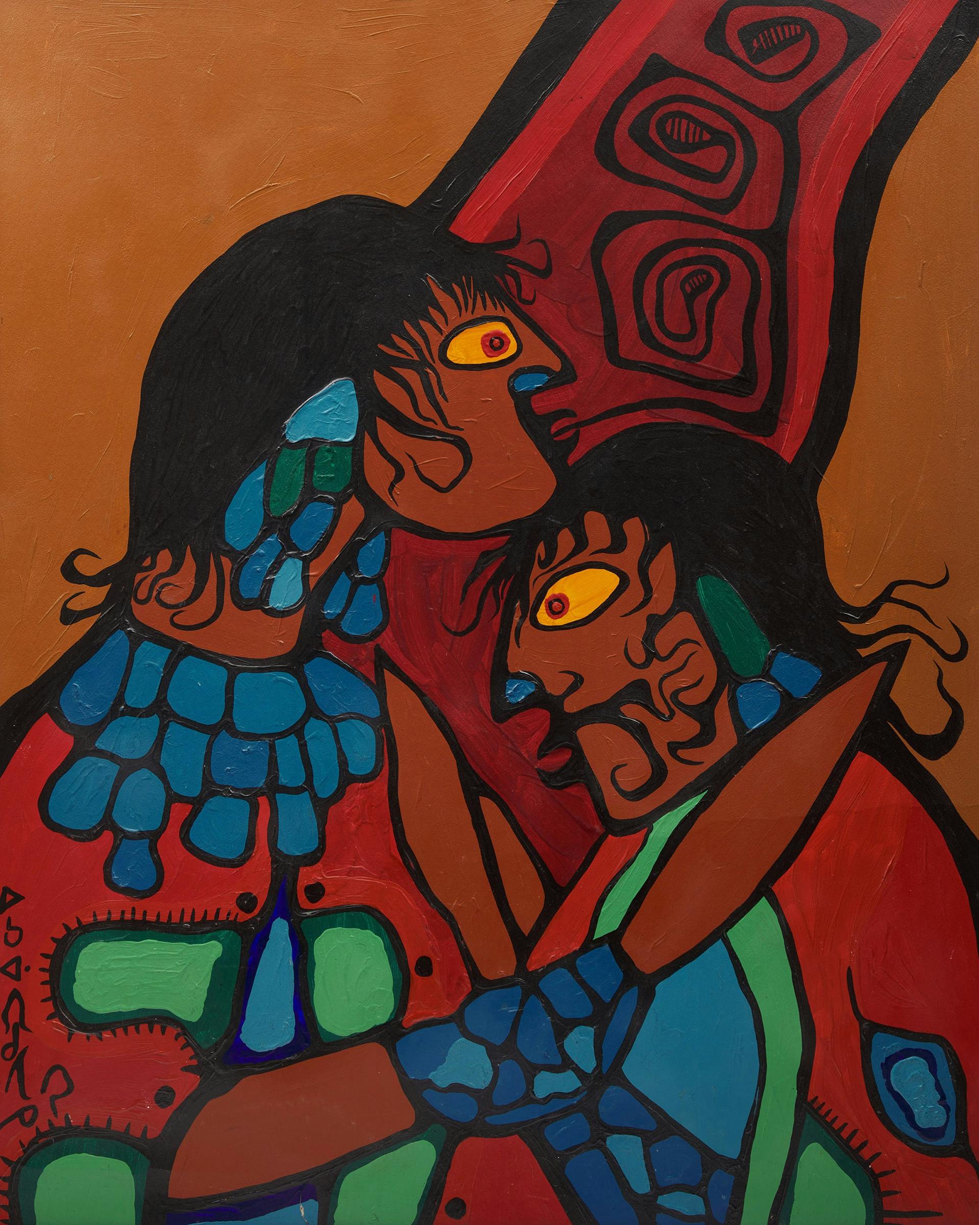 Norval H. Morrisseau (1931-2007) - Untitled (Two Figures)