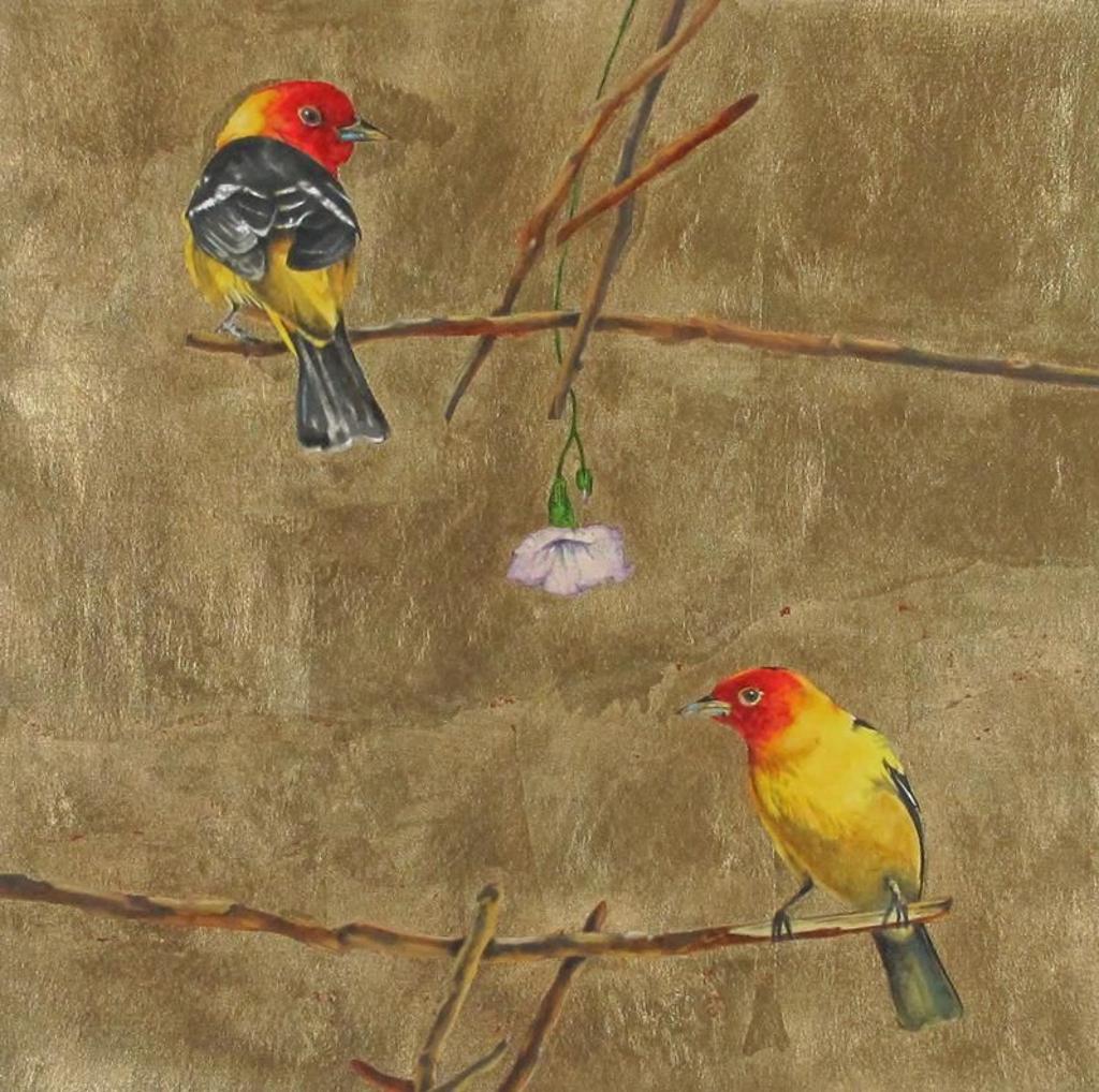 Jack Lee Cowin (1947-2014) - Western Tanagers; 2009