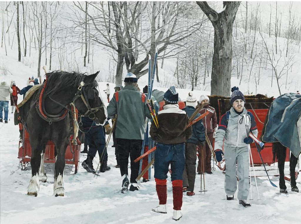 Paul Rupert (1946) - Skiing On Mount Royal