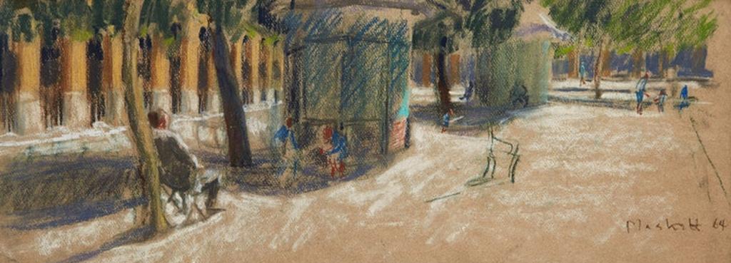 Joseph (Joe) Francis Plaskett (1918-2014) - Dans les Jardins du Palais Royal