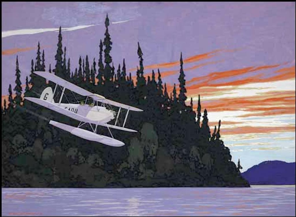 Frank (Franz) Hans Johnston (1888-1949) - Float Plane Coming In for a Landing