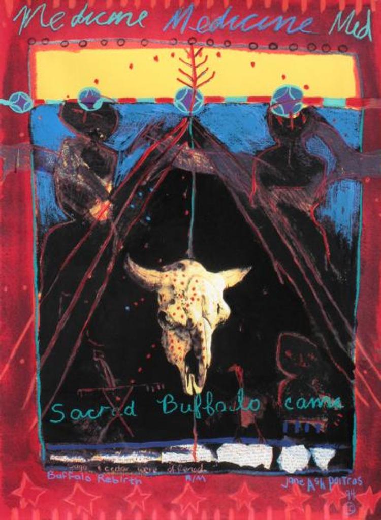 Jane Ash Poitras (1951) - Buffalo Rebirth; 1994