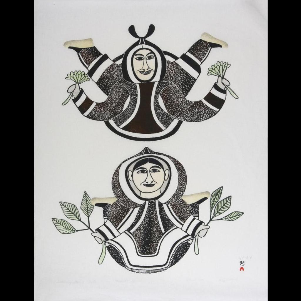 Eegyvudluk Pootoogook (1931-1999) - Gathering Spring Plants