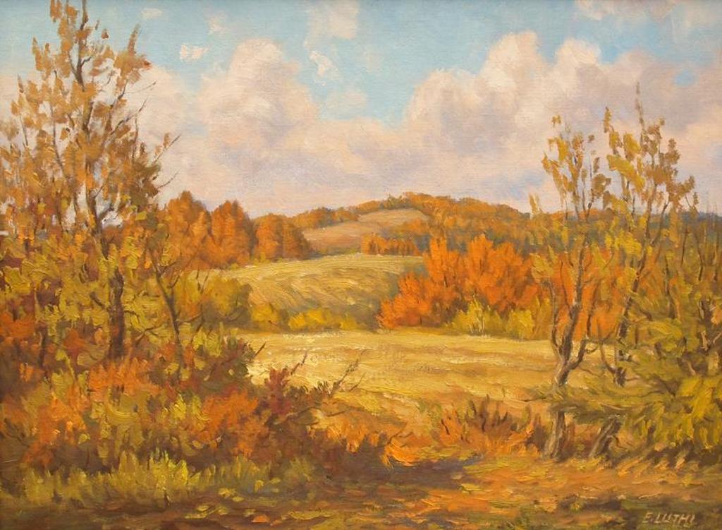 Ernest (Ernie) Luthi (1906-1983) - Autumn View, Window