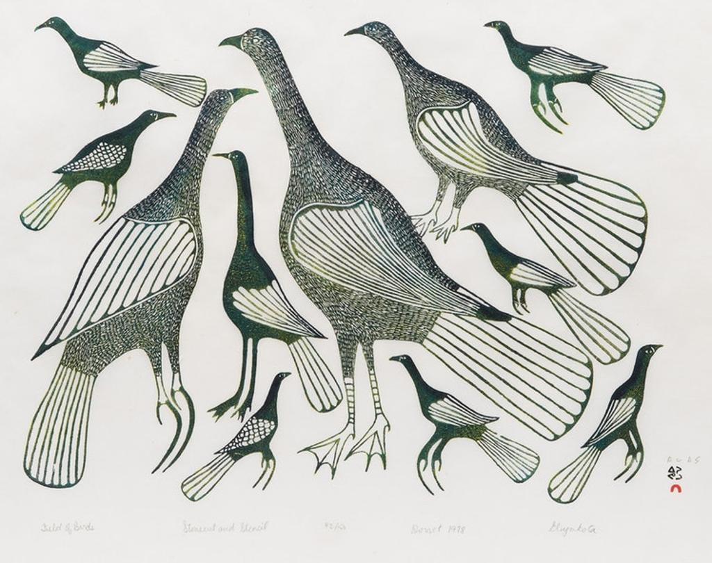 Eliyakota Samualie (1939-1987) - Field of Birds