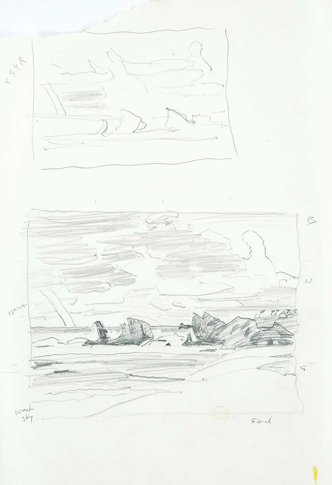 Illingworth Holey (Buck) Kerr (1905-1989) - Untitled - Two Coastal Sketches