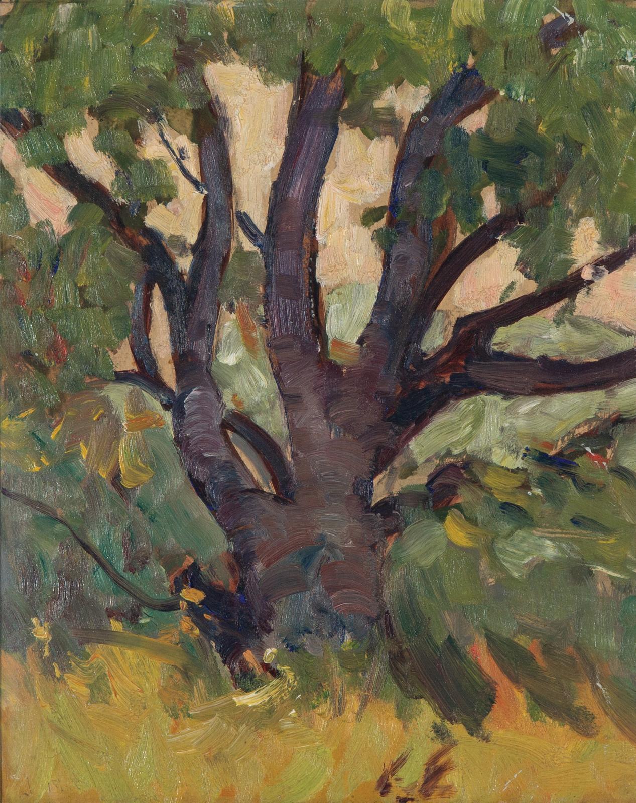 James Edward Hervey (J.E.H.) MacDonald (1873-1932) - Landscape With Tree