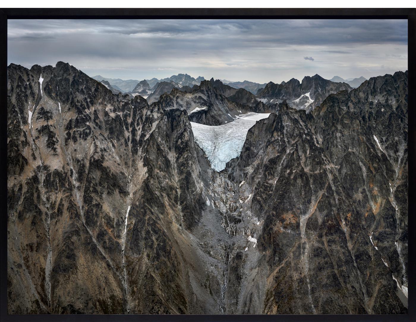 Edward Burtynsky (1955) - Coast Mountains #15, Receding Glacier, British Columbia, Canada, 2023