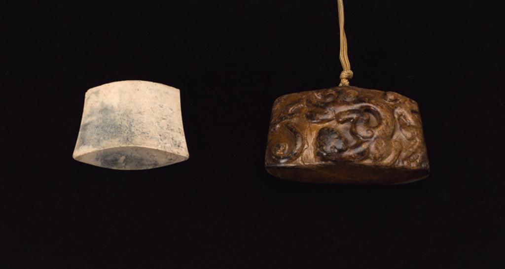 Chinese Art - Two Chinese Jade Sword Chapes, Ming Dynasty and Later