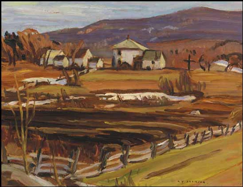 Alexander Young (A. Y.) Jackson (1882-1974) - Farm at Saint-Aubert, L'Islet