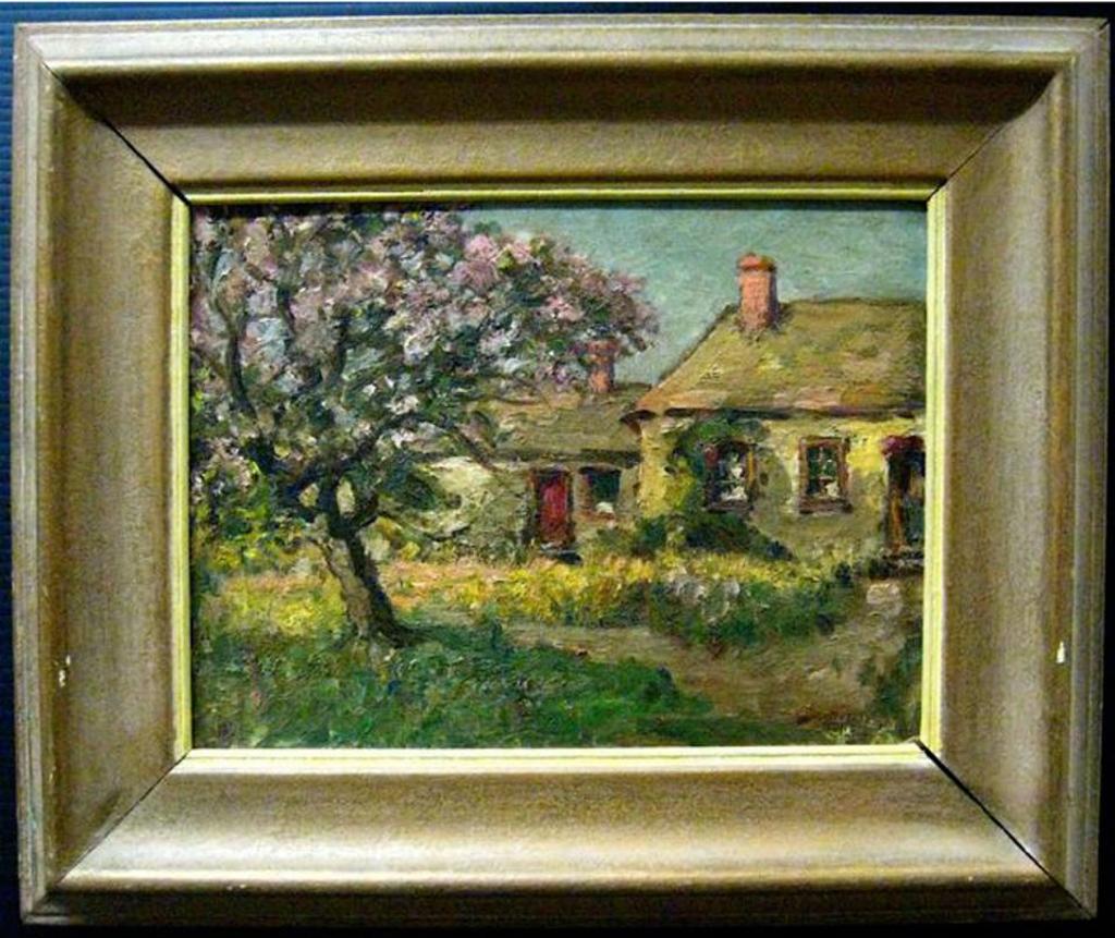 Walter Tolles - Houses With Blossom Tree