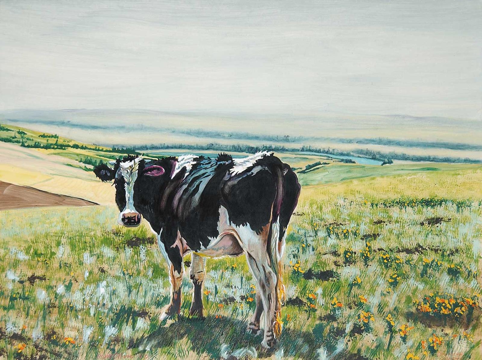 Gary Olson (1946) - Cow Above Cochrane