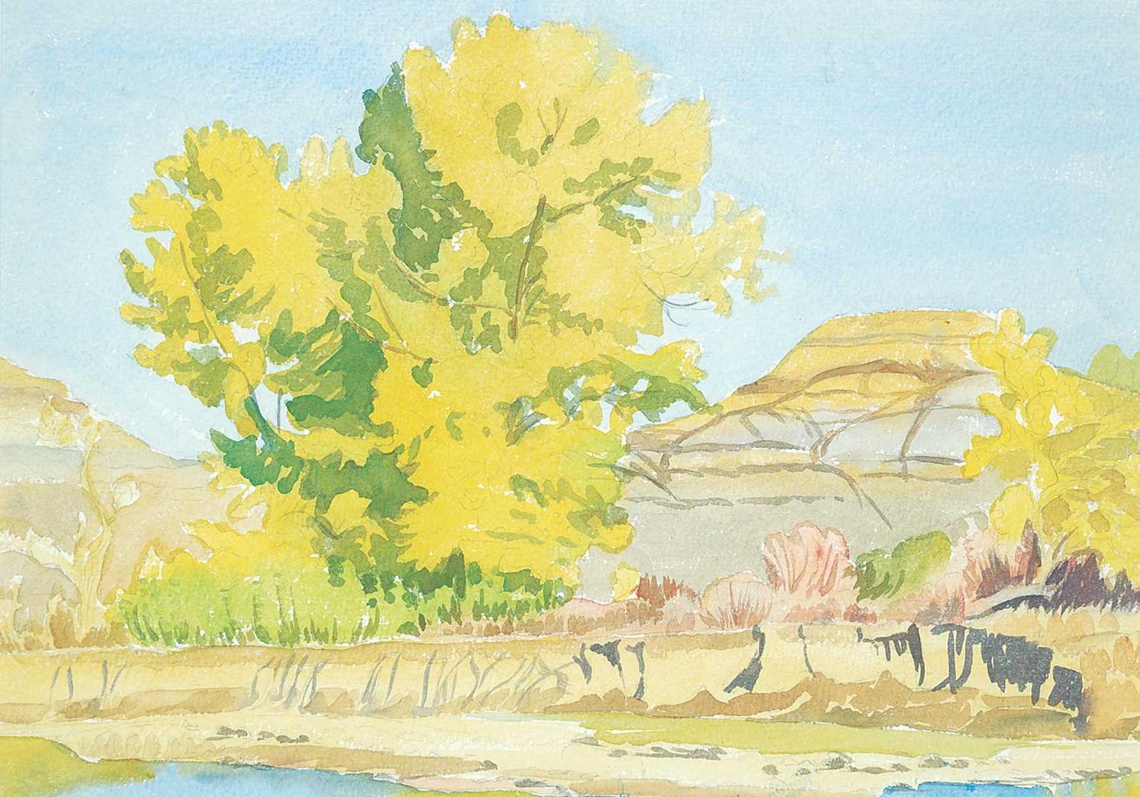 Margaret Dorothy Shelton (1915-1984) - Untitled - Drumheller Valley