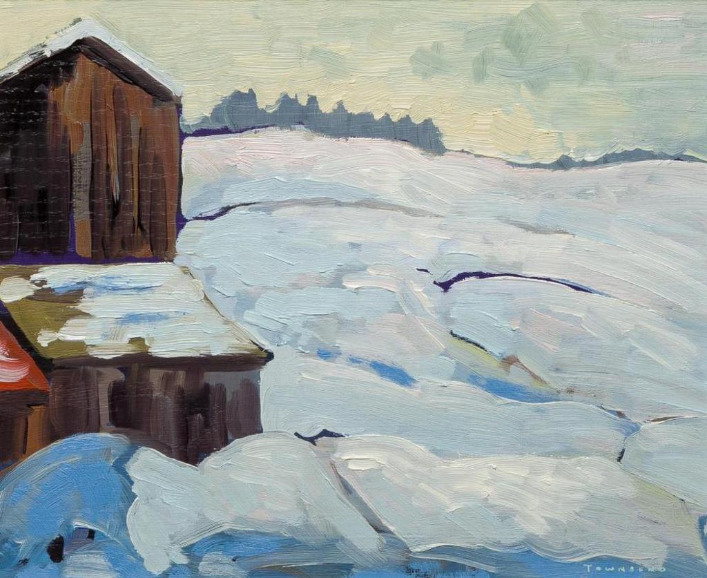 William (H.W.) Townsend (1909-1973) - Winter Landscape with Barn