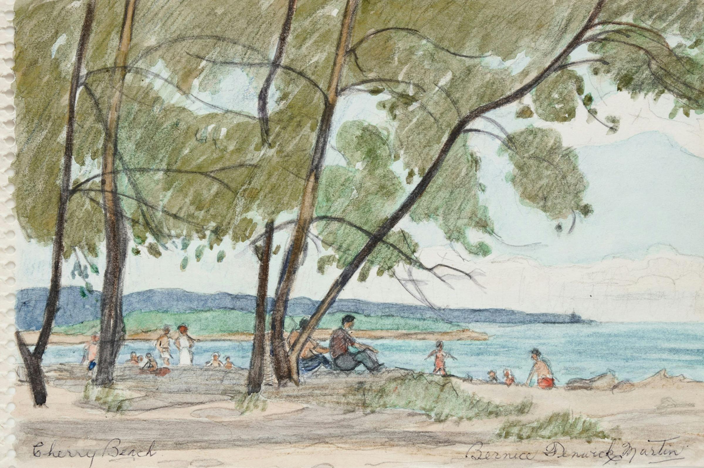 Bernice Fenwick Martin (1902-1999) - Cherry Beach, 1956
