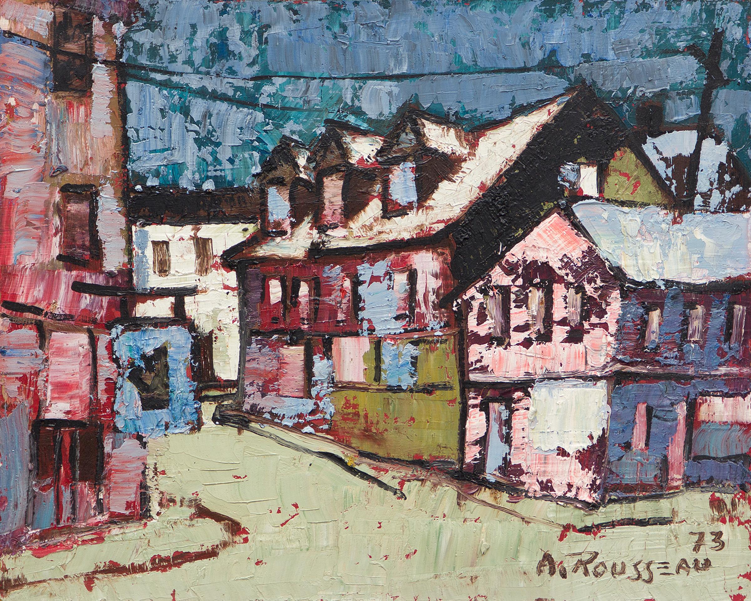 Albert Rousseau (1908-1982) - Quartier Latin, Québec, 1973