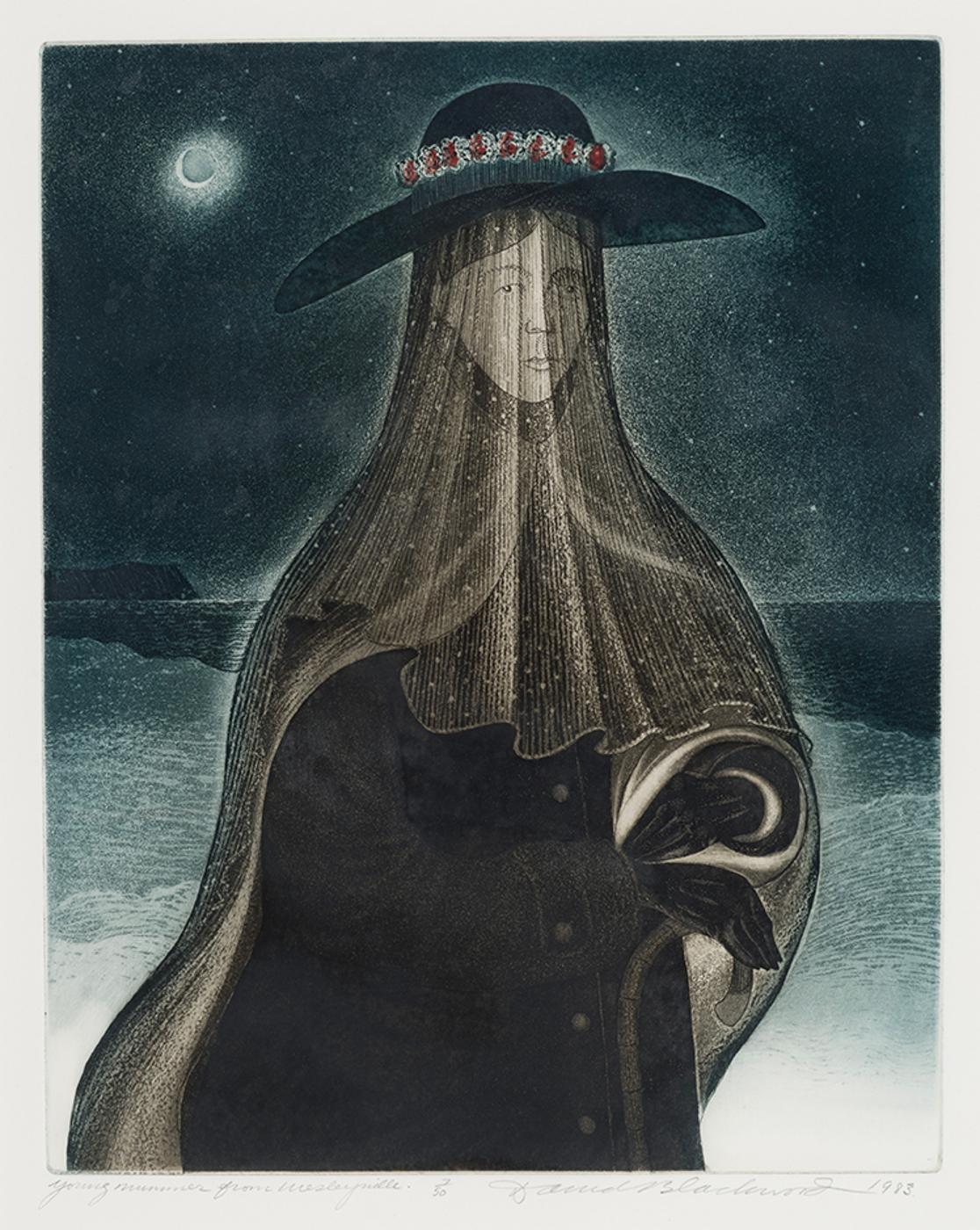 David Lloyd Blackwood (1941-2022) - Young Mummer, Wesleyville