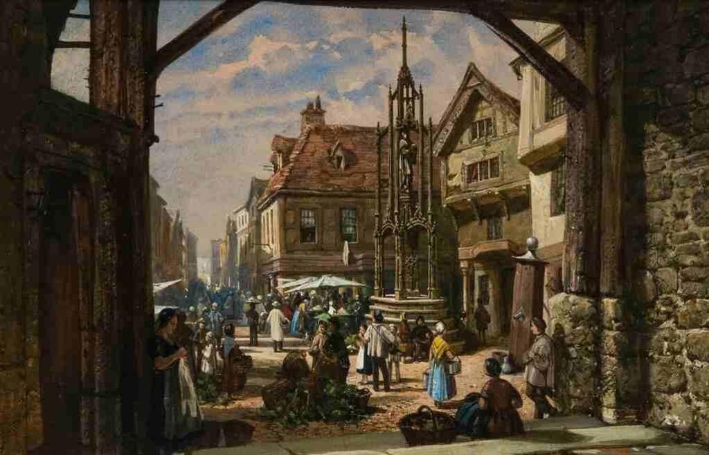 Louise J. Rayner (1832-1924) - Untitled (Market Day)