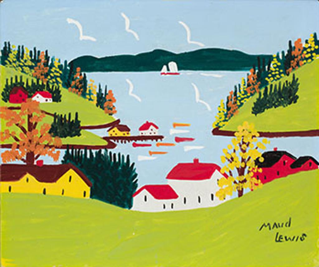 Maud Kathleen Lewis (1903-1970) - Sandy Cove in Fall
