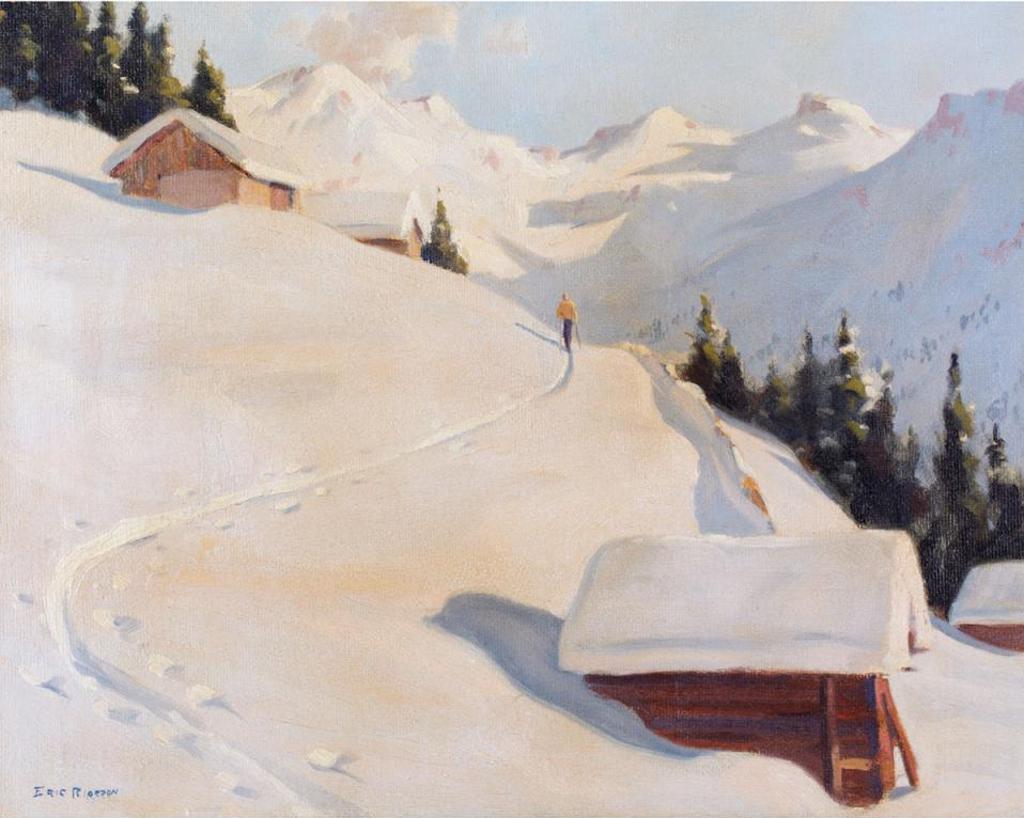 Eric J.B. Riordon (1906-1948) - Skiing In The Alps