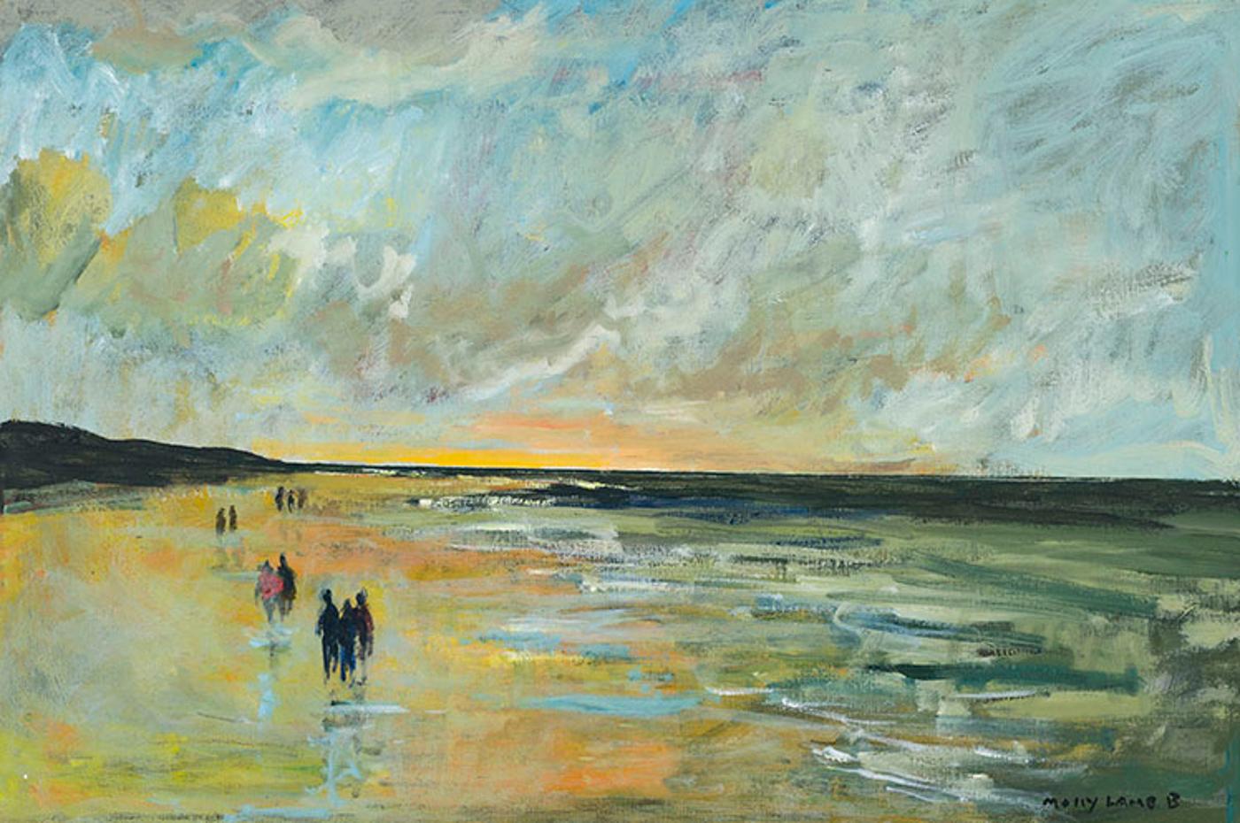 Molly Joan Lamb Bobak (1922-2014) - Beach at Sunset