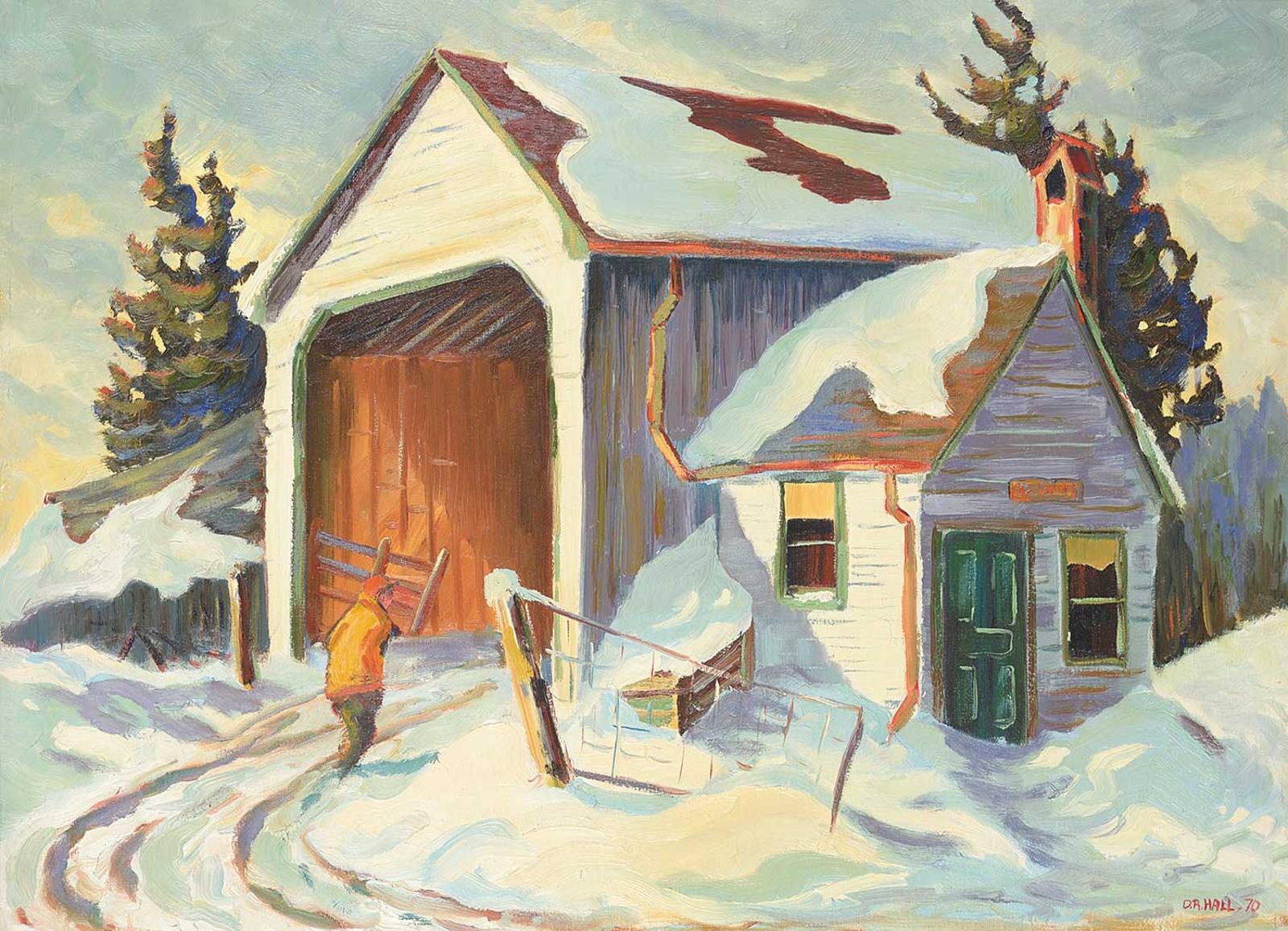 Donald Richard Hall - Untitled - Winter Chores