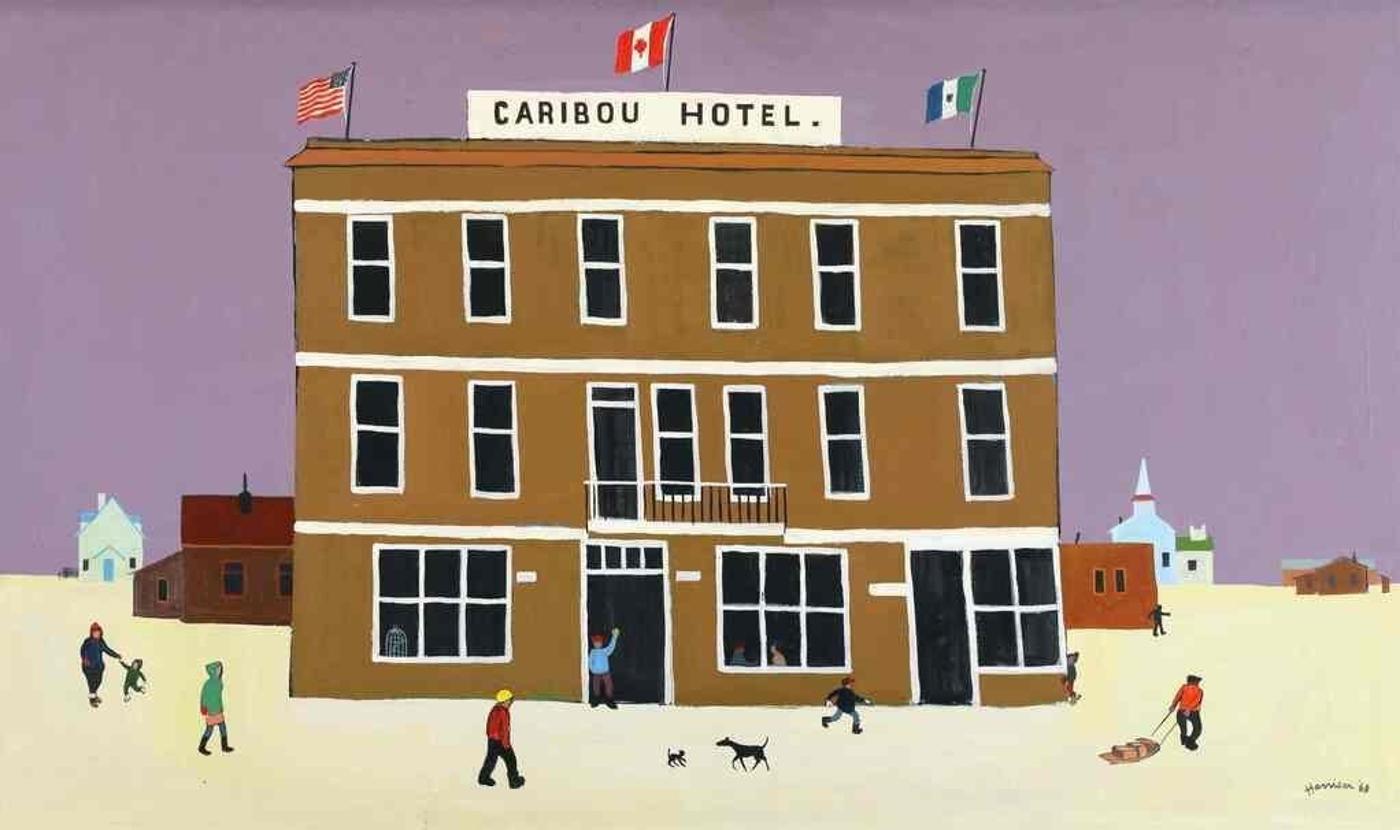 Ted Harrison (1926-2015) - Caribou Hotel; 1968