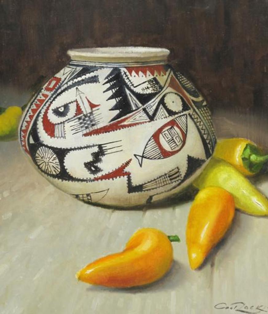 Geoffrey Allan Rock (1923-2000) - Mexican Pot With Jalapeno Peppers; 1999