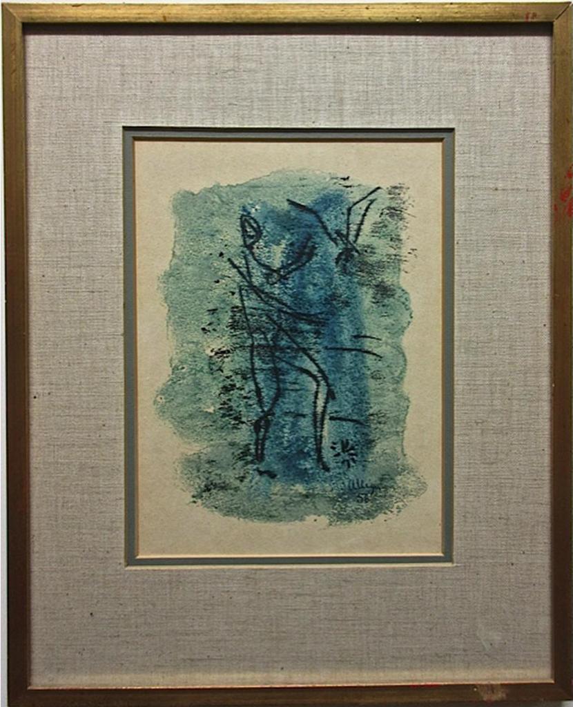 George Edmund Alleyn (1931-2004) - Figure With Bird