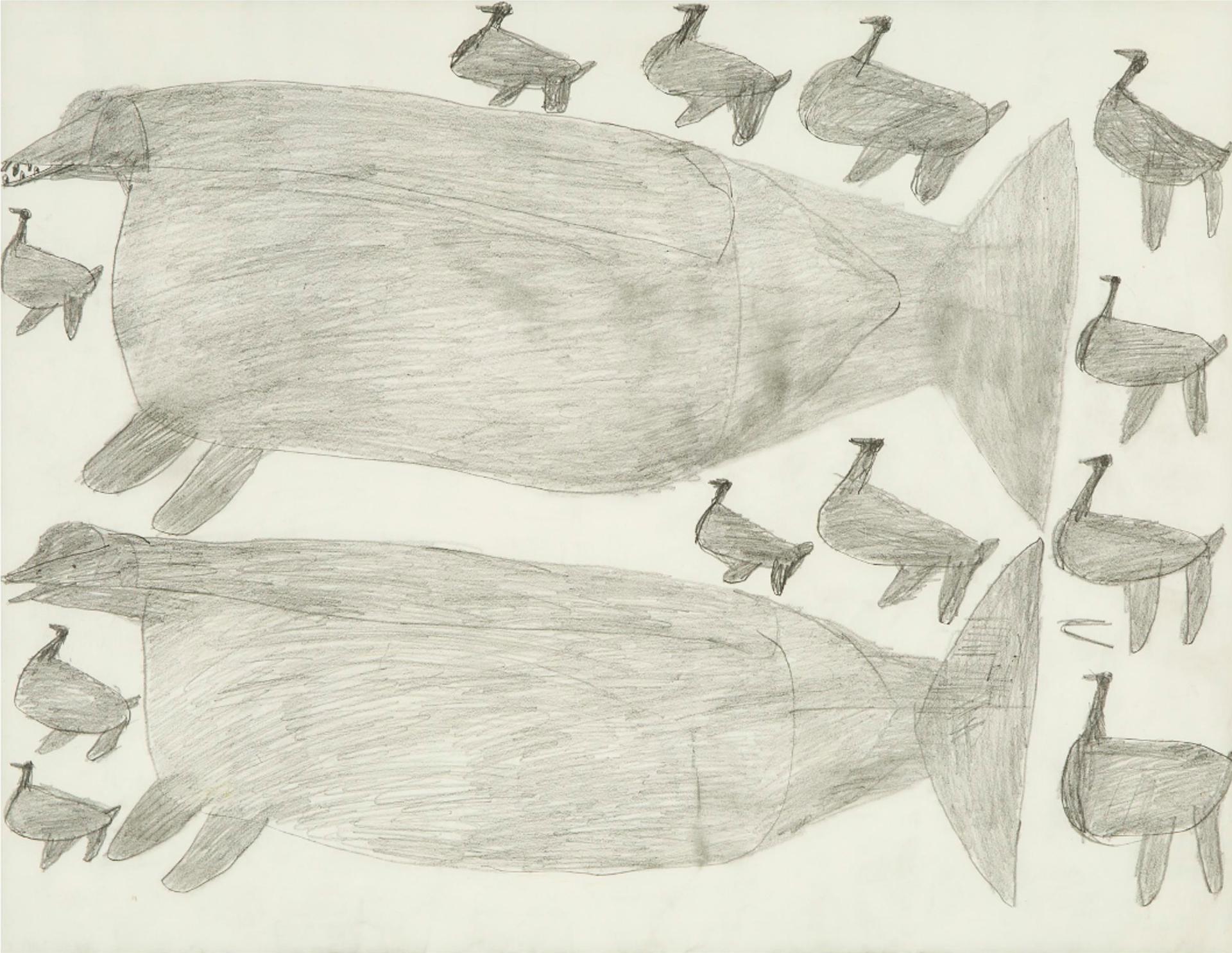 Parr (1893-1969) - Untitled (Animals With Prey), Ca. 1965