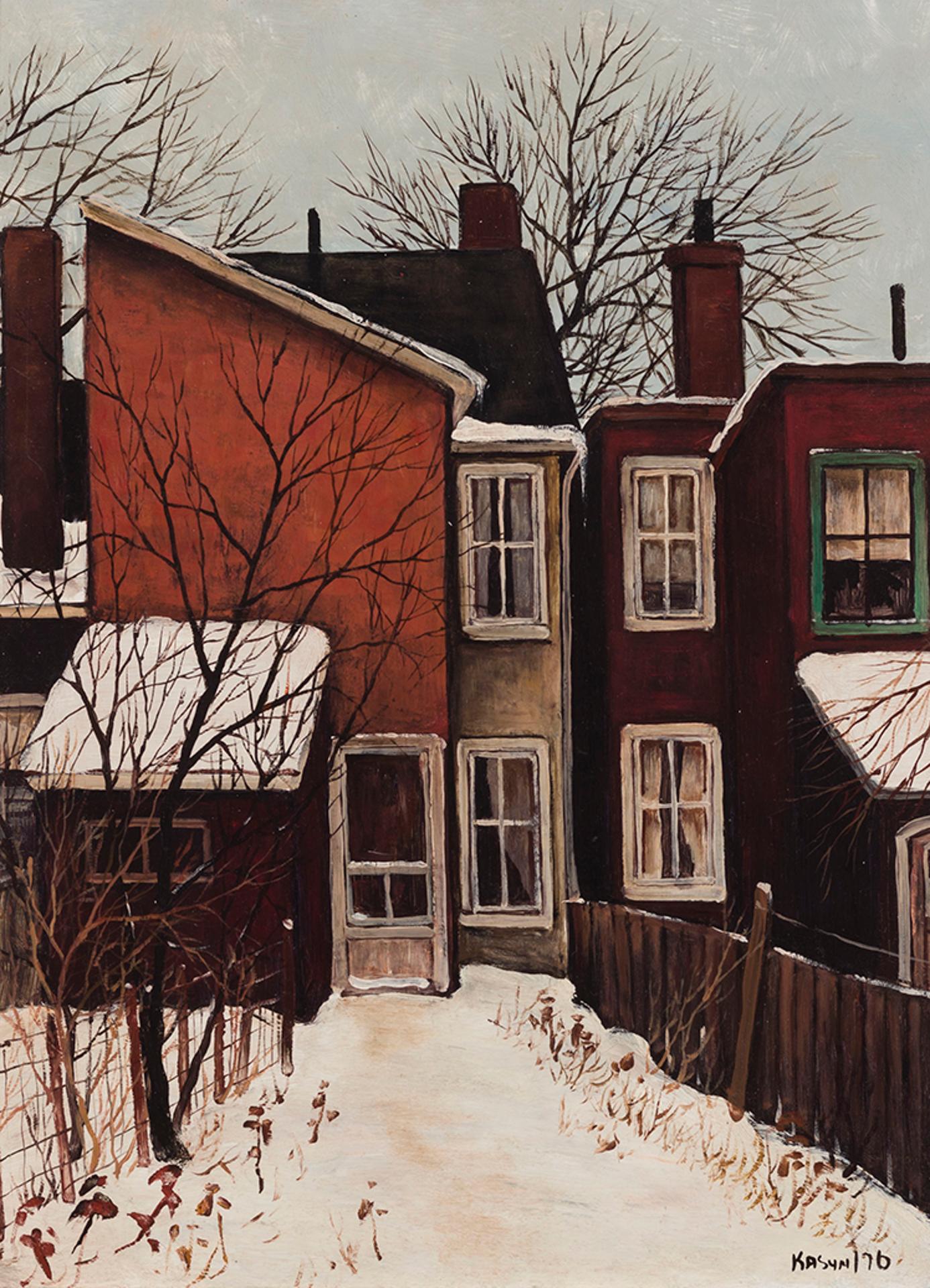 John Kasyn (1926-2008) - Old House on River Street
