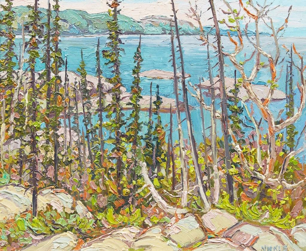 Lawrence Nickle (1931-2014) - Michipicoten Harbour Toward Brule Harbour, Lake Superior