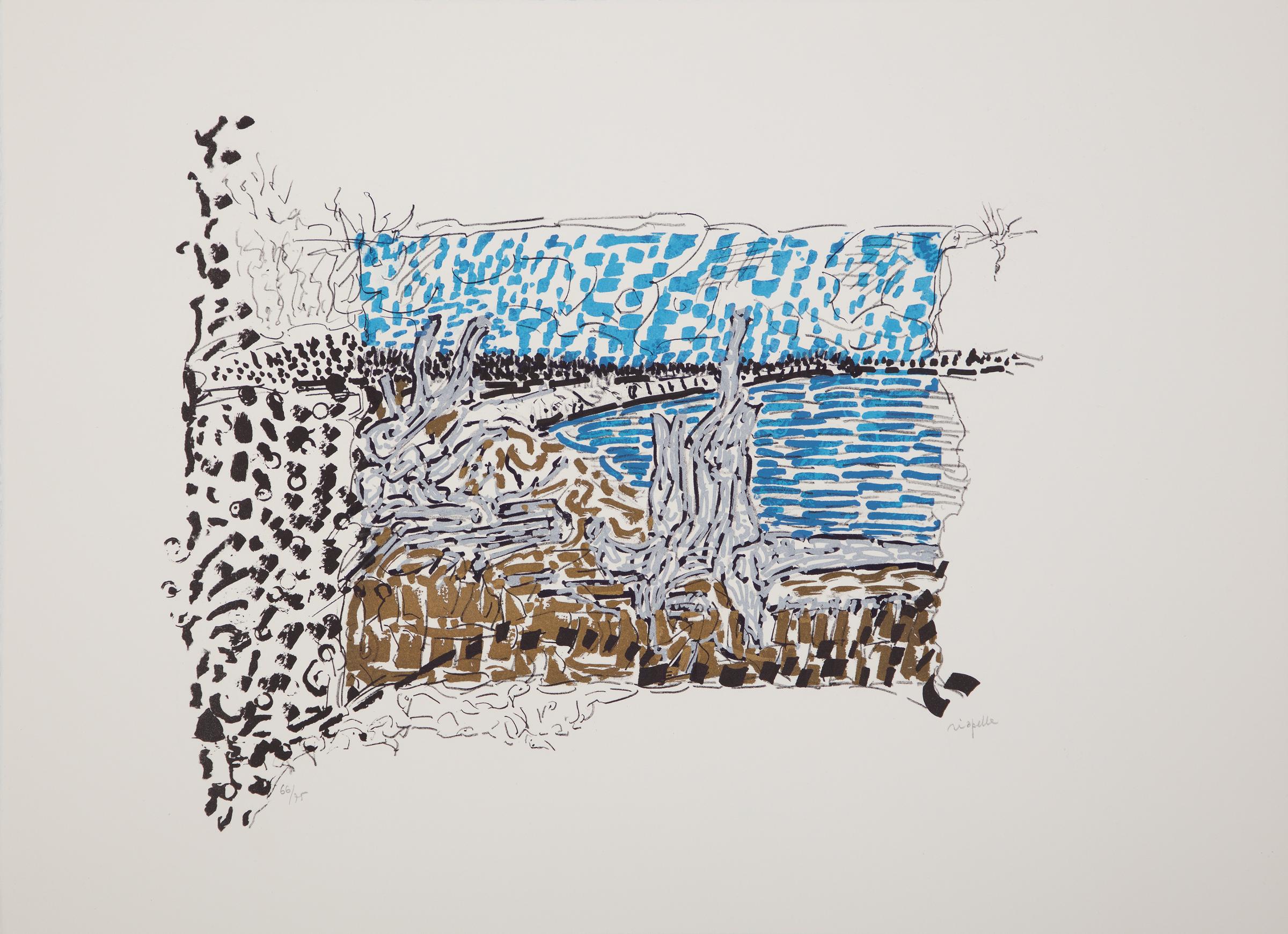 Jean-Paul Riopelle (1923-2002) - Où un ours est chassé, 1985-1989