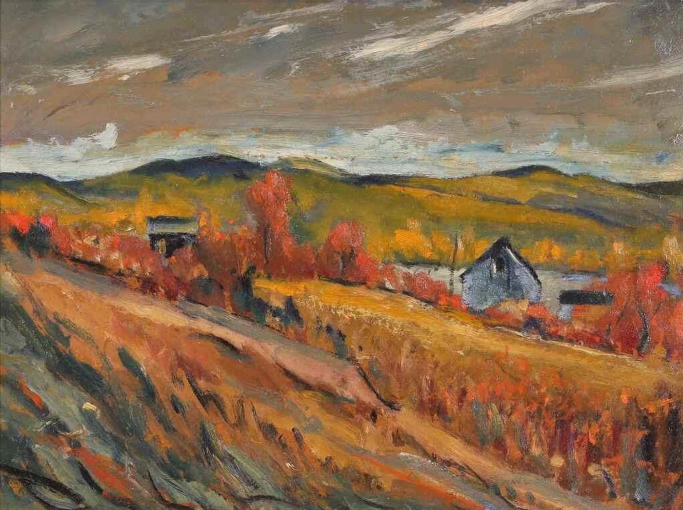 William Lewy Leroy Roy Stevenson (1905-1966) - Hills Near Cochrane (Alta)