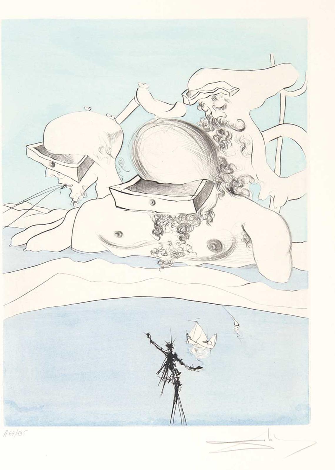 Salvador Dalí (1904-1989) - Flung Out Like a Fag-End by the Big-Wigs  #A 64/195