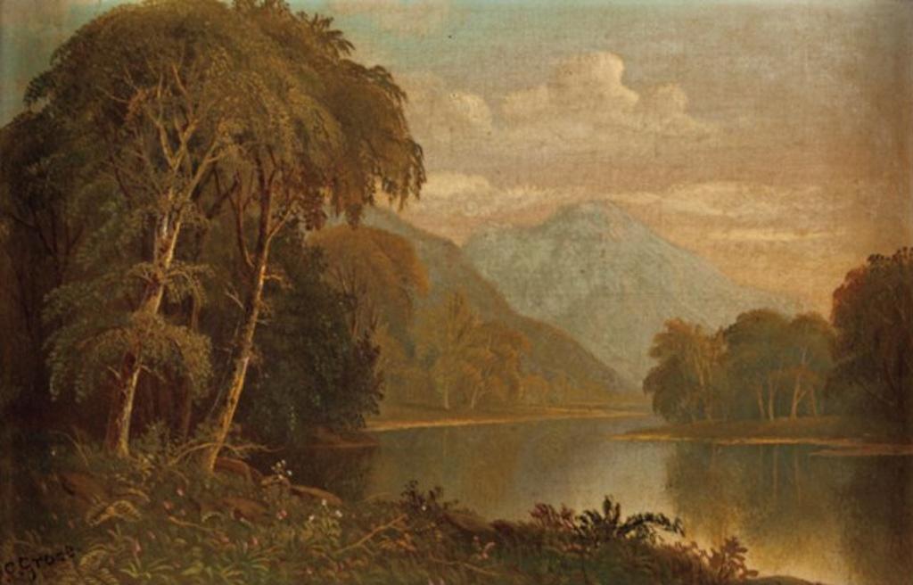 Daniel Charles Grose (1838-1890) - Stream & Mountains