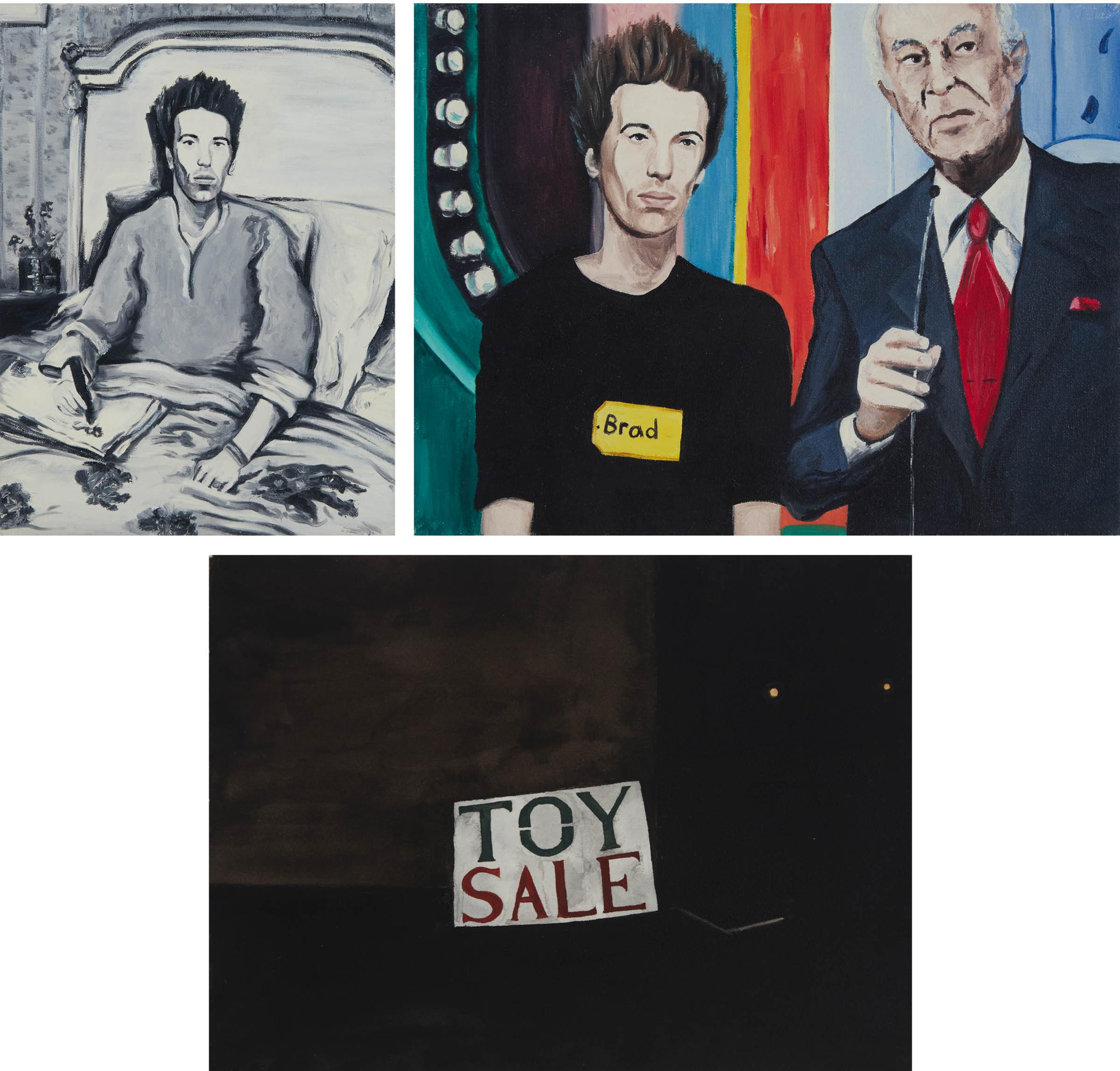 Brad Phillips (1973) - Self Portrait, 1999; Come On Down, 1999; Toy Sale (Scenes From An Early Death), 2003