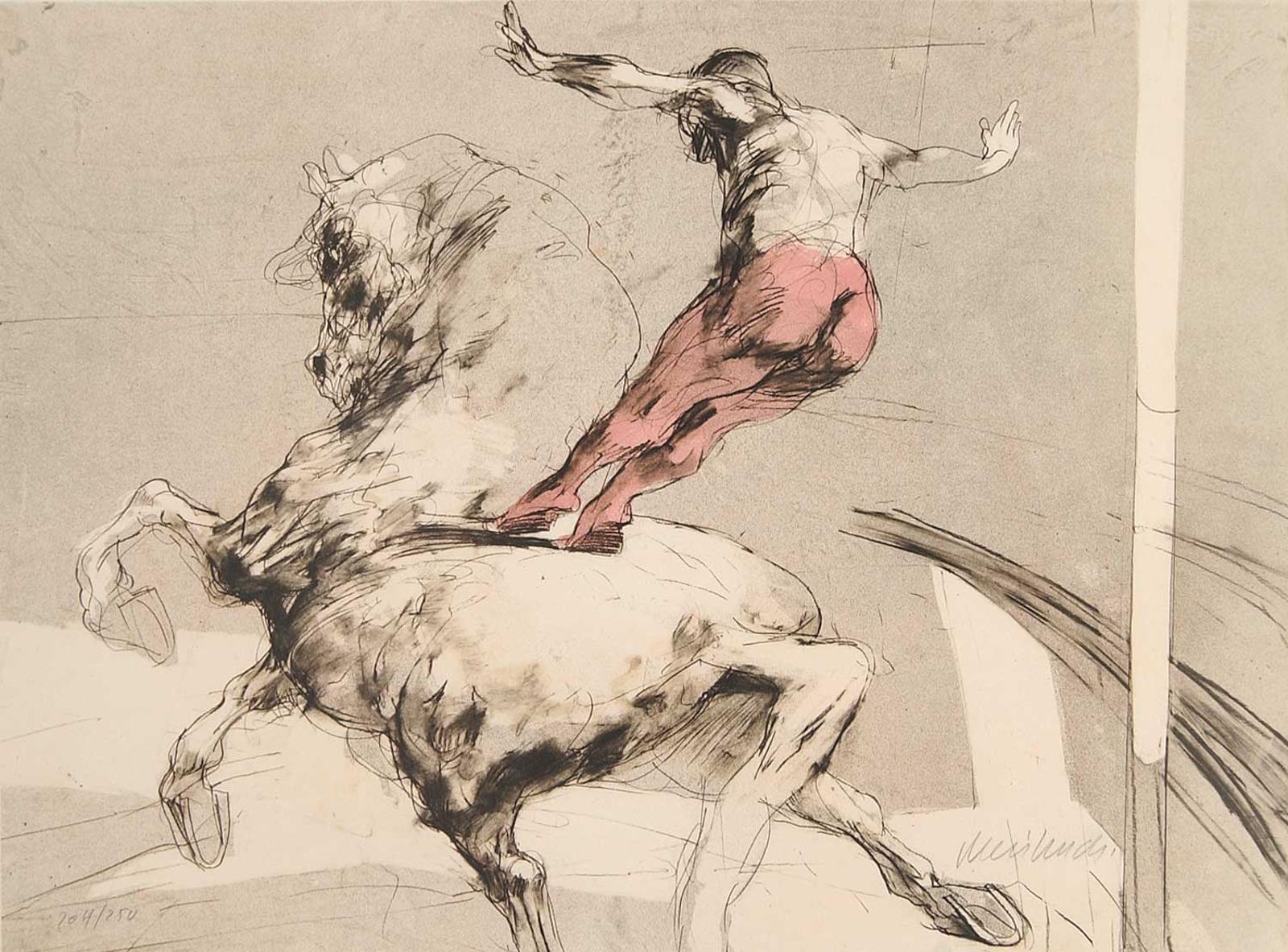Claude Weisbuch (1927-2014) - Untitled - Horse and Acrobat  #204/250