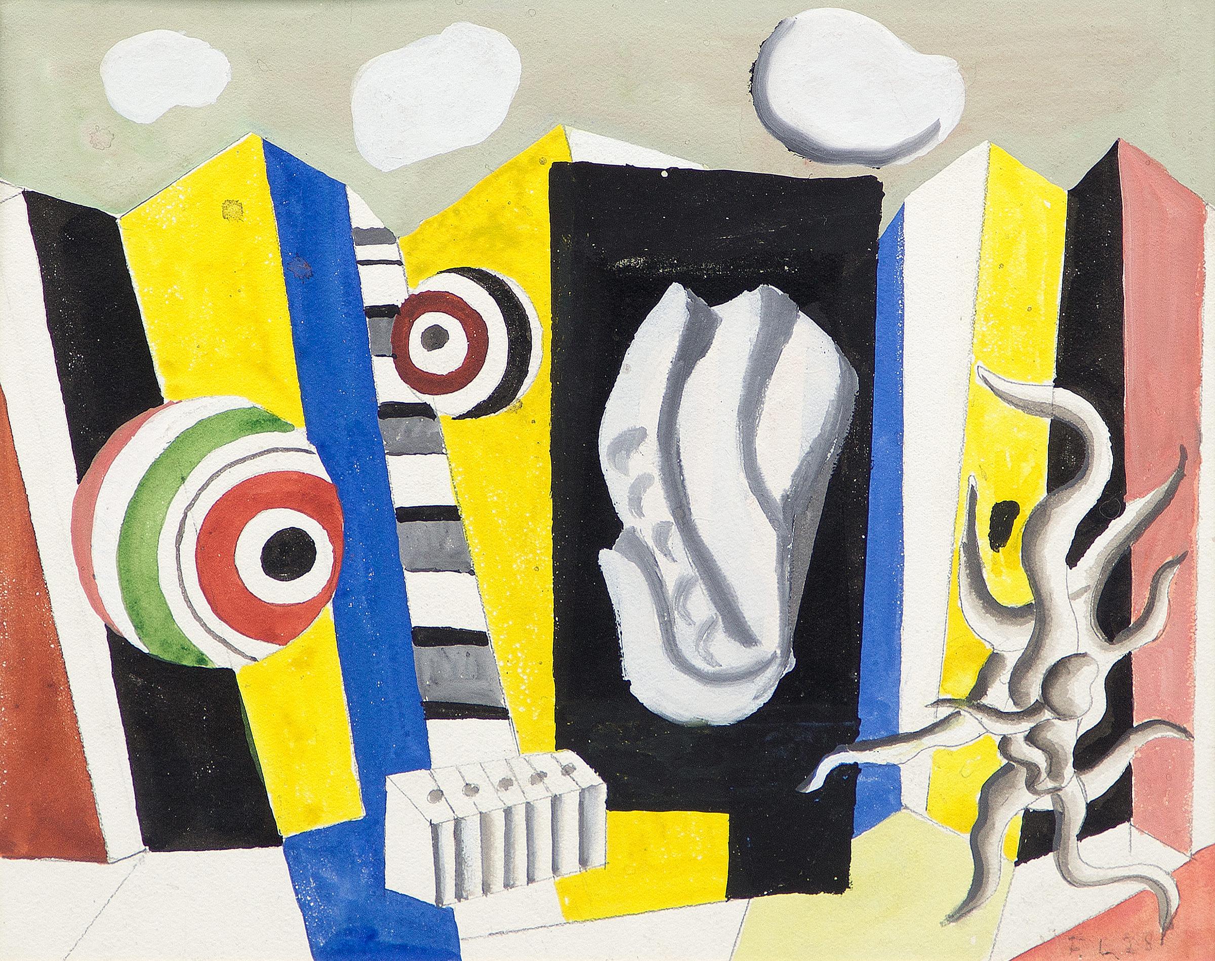 Fernand Léger (1881-1955) - Composition d'objet dans l'espace, 1928