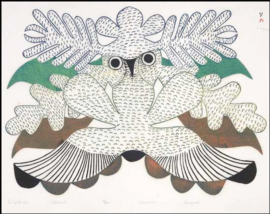 Kenojuak Ashevak (1927-2013) - Owl of the Sea
