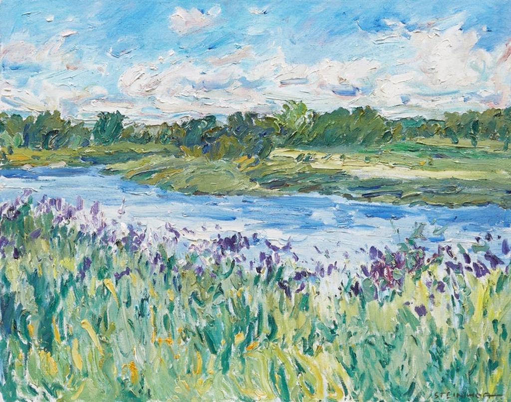 Bruce Steinhoff (1959) - Clouds and Flowers, Saugeen River