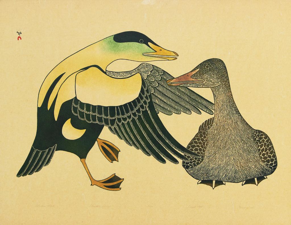 Kananginak Pootoogook (1935-2010) - Attentive Mate