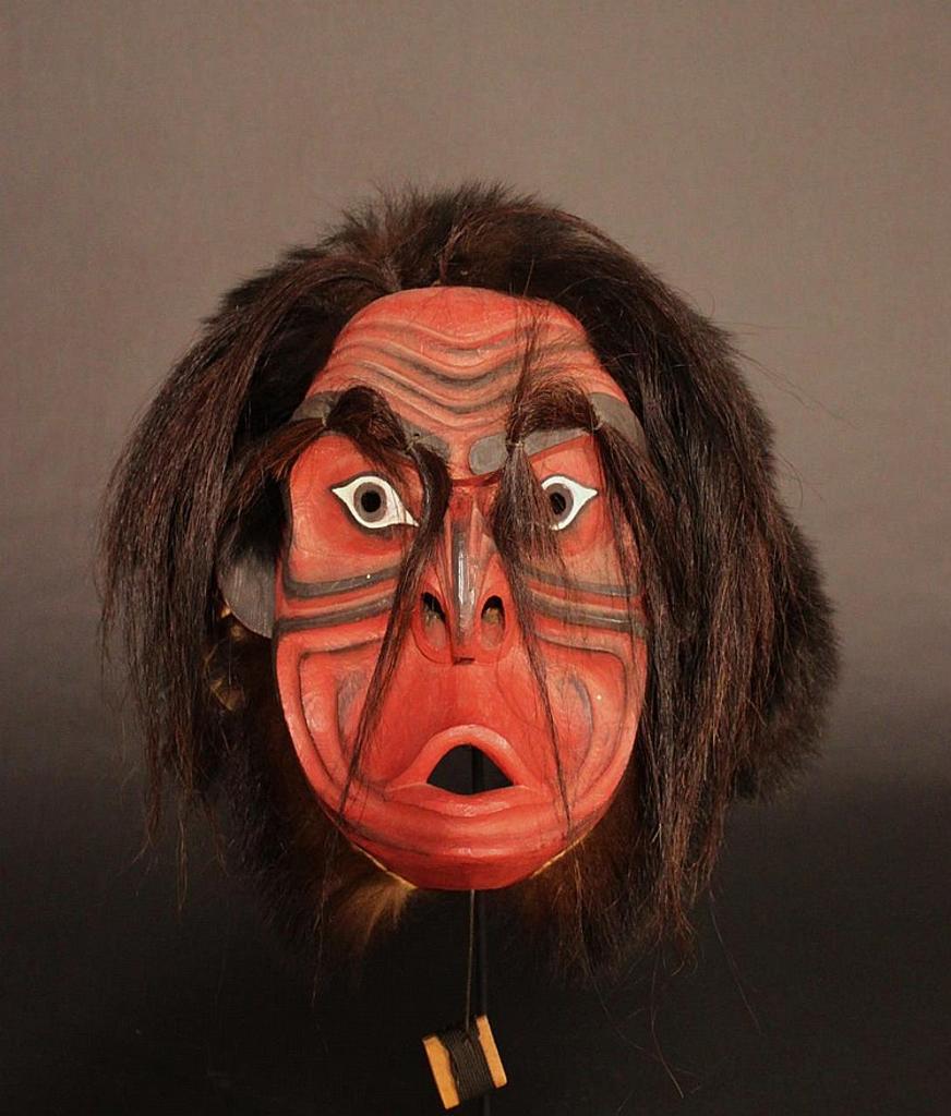 Wayne Alfred (1958) - a carved and polychromed bukwus mask